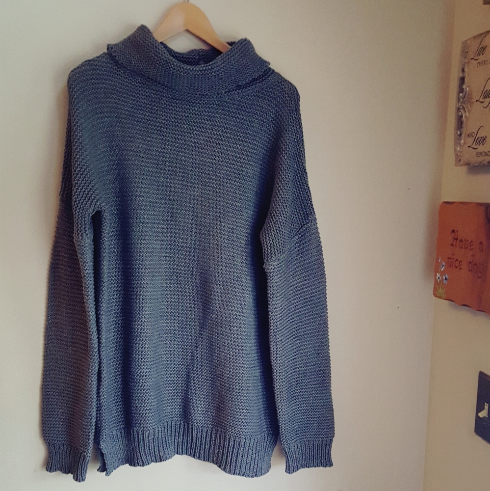 NWT Sweetnight Kitten Grey Knit Sweater